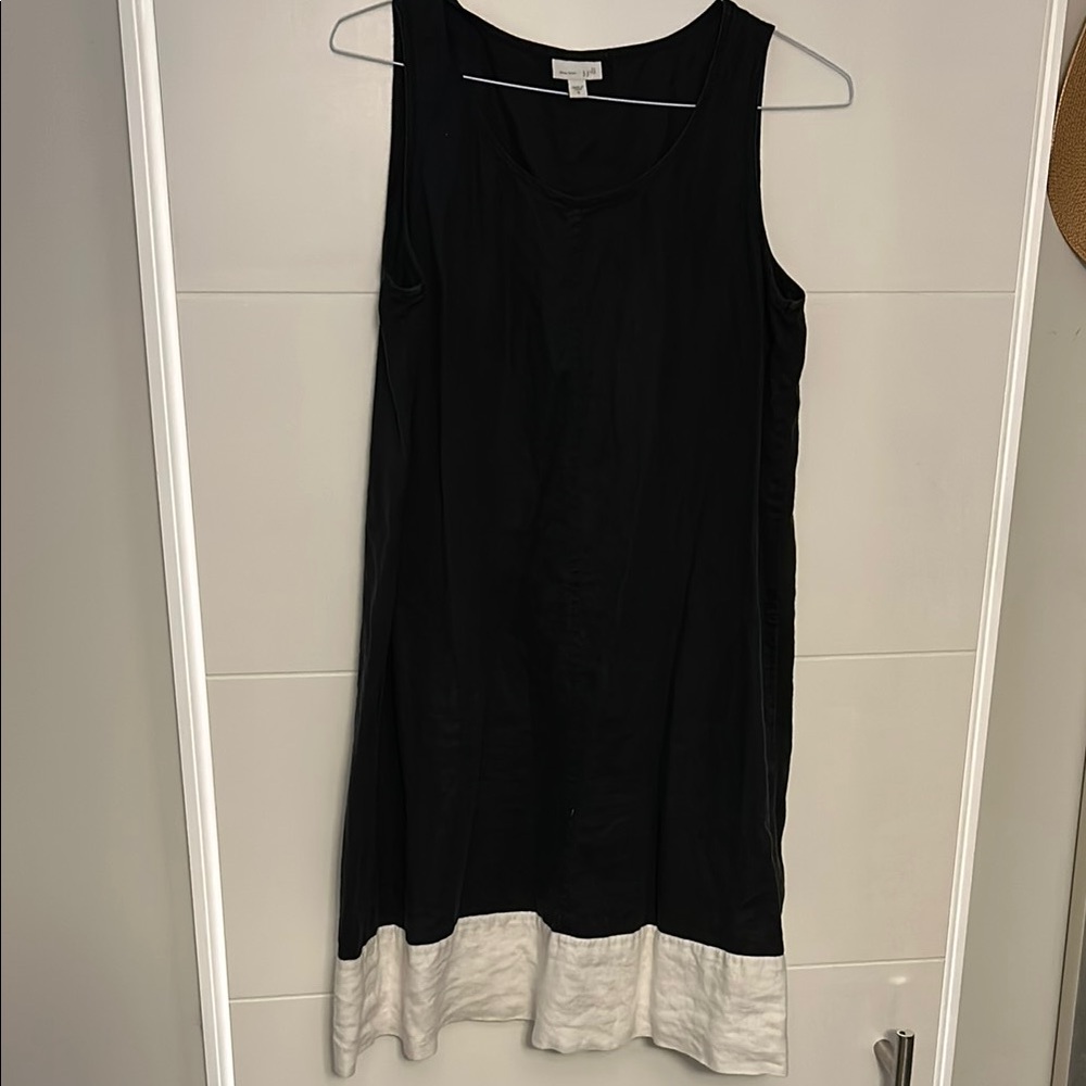J. Jill Black and White Sleeveless Dress